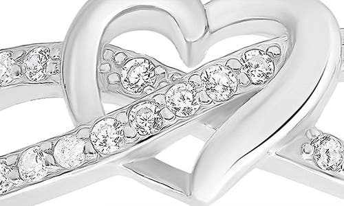 Queen Jewels Heart Cubic Zirconia Ring In Silver
