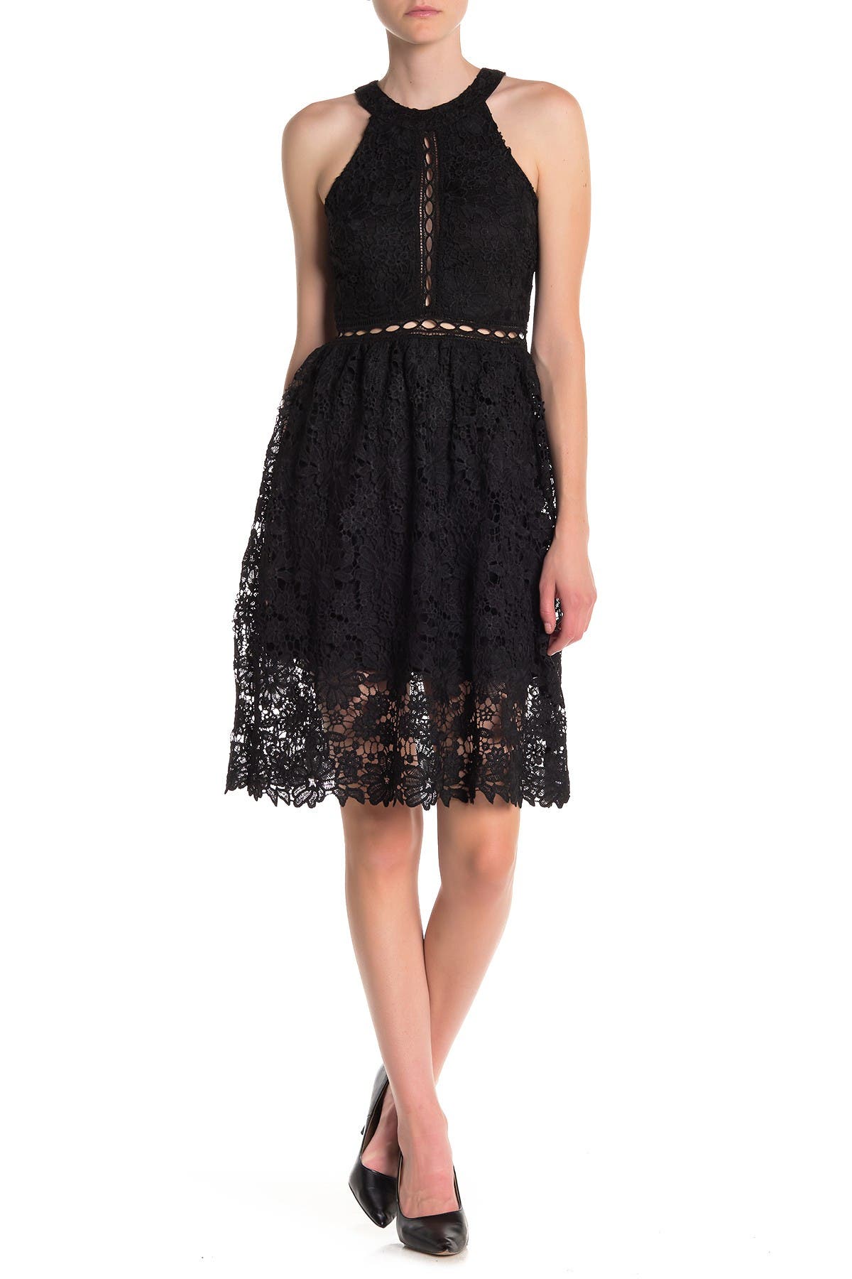 lace halter dress