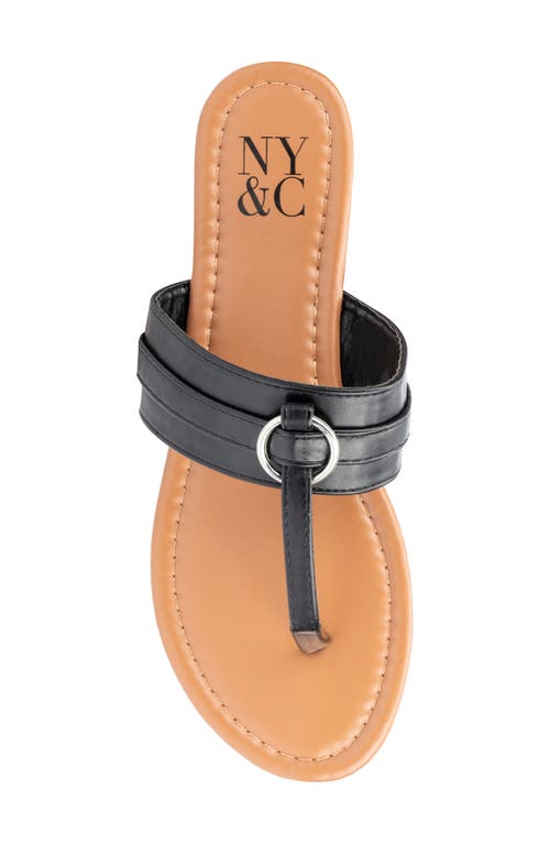 Shop New York And Company Juliana Slide Sandal In Black