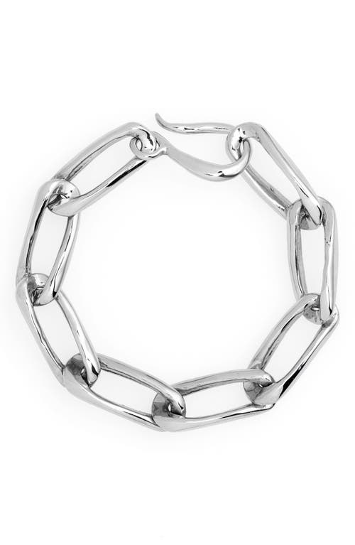 Shop Faris Classic Chain Bracelet In Silver