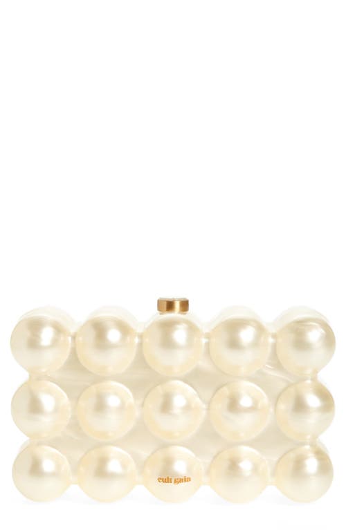 Cult Gaia The Bubble Acrylic Box Clutch in Ivory at Nordstrom