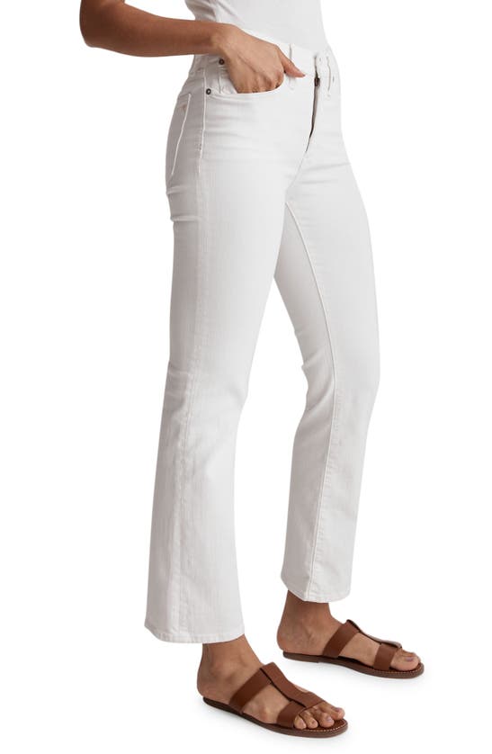 Madewell Kick Out Crop Flare Jeans In Pure White | ModeSens