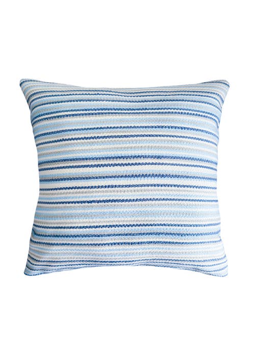 Anaya Yacht Stripe Indoor Outdoor Pillow In Blue