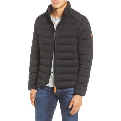 Save The Duck Stretch Waterproof Puffer Jacket, Black