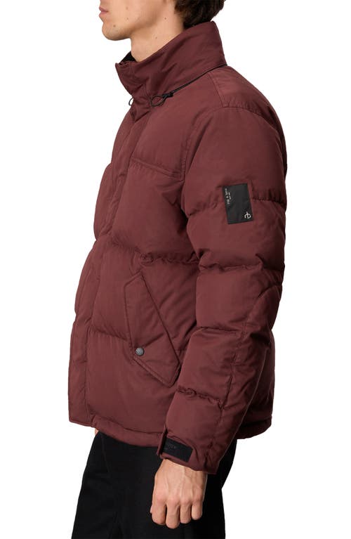 Rag & Bone Bubble Down Puffer Jacket In Mahogany