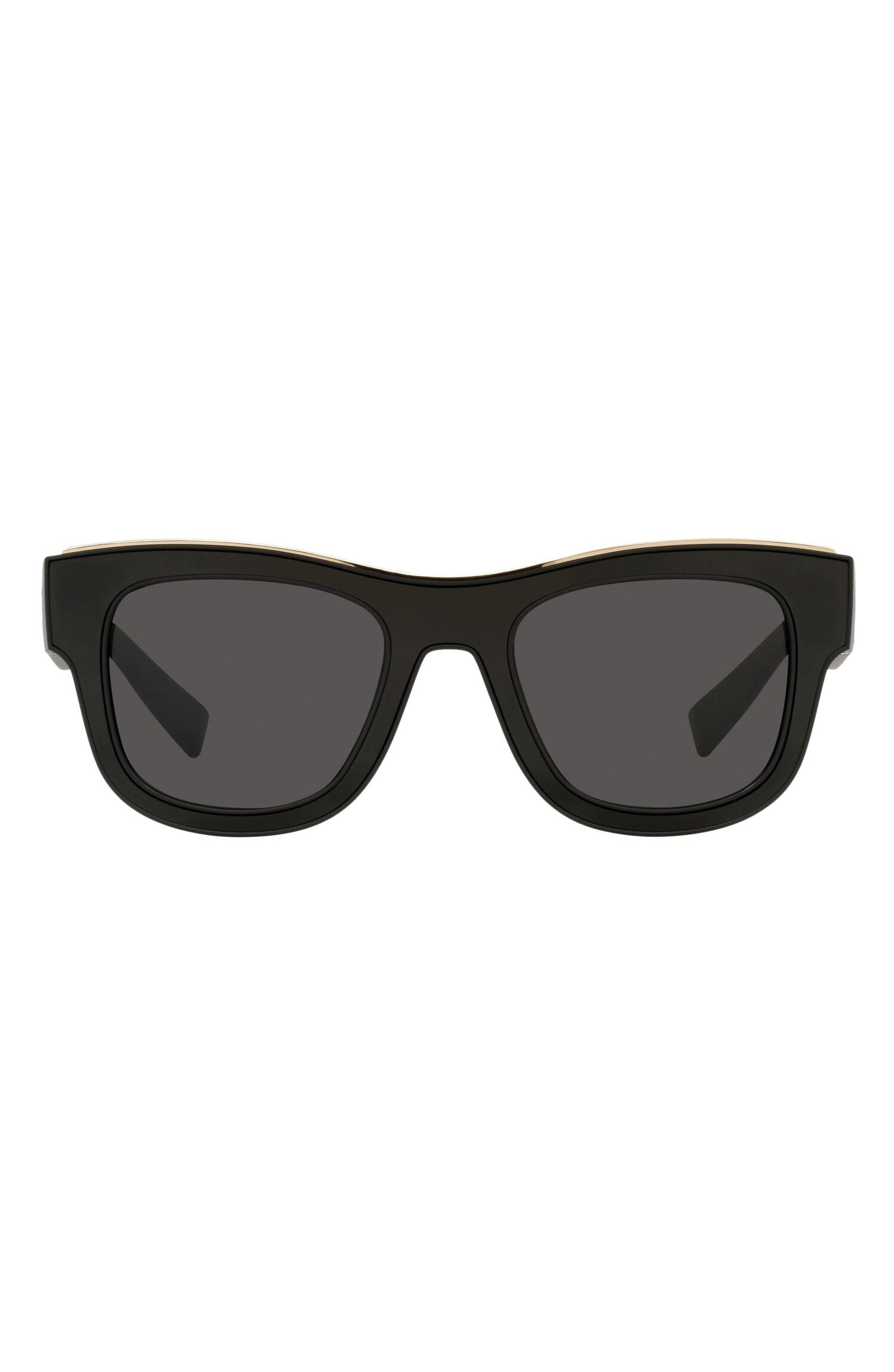 Dolce & Gabbana 54mm Square Sunglasses in Matte Black at Nordstrom