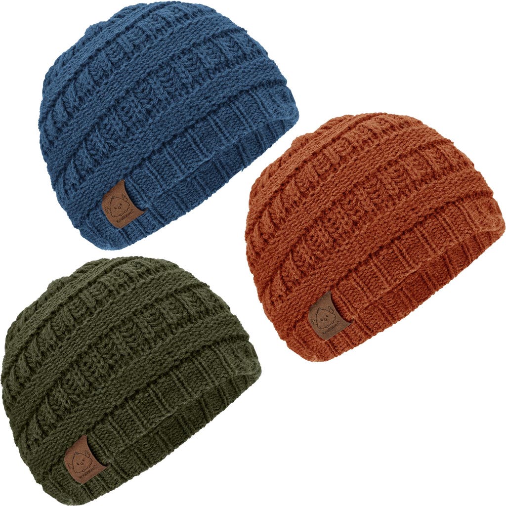 Keababies 3-pack Warmzy Baby Beanies In Rhythm