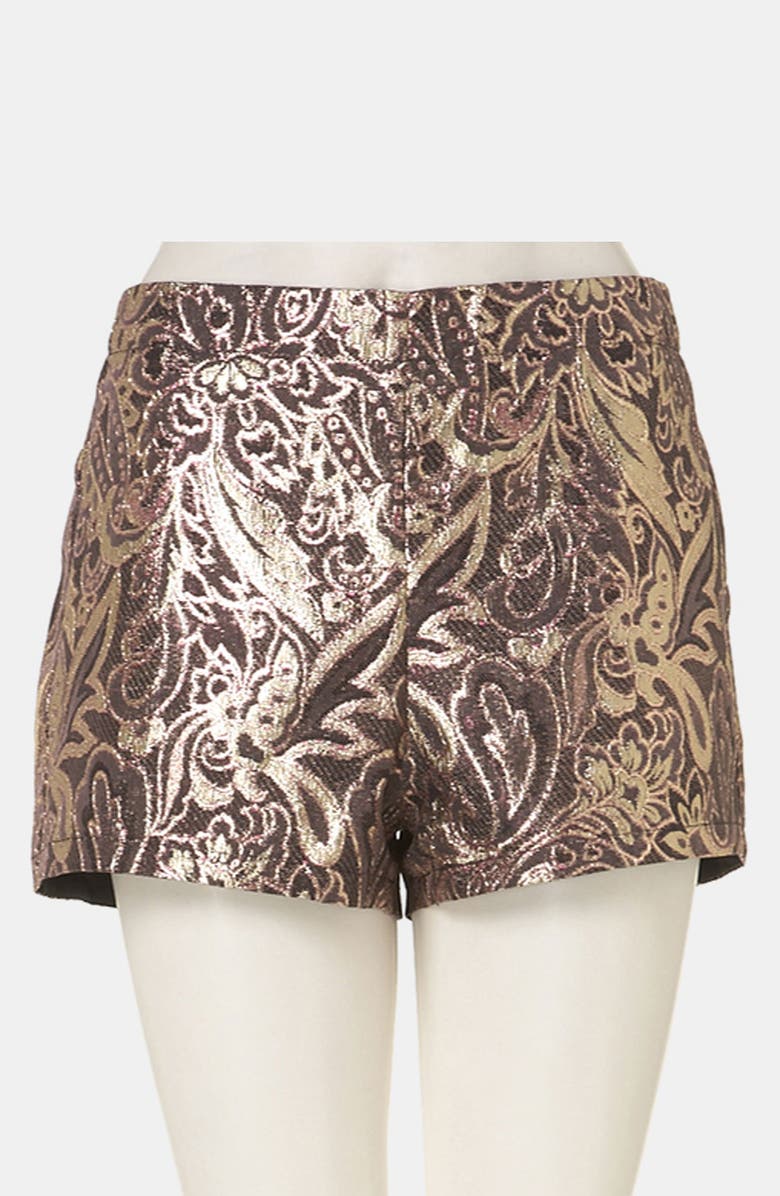 Topshop 'Dandy' Metallic Jacquard Shorts | Nordstrom