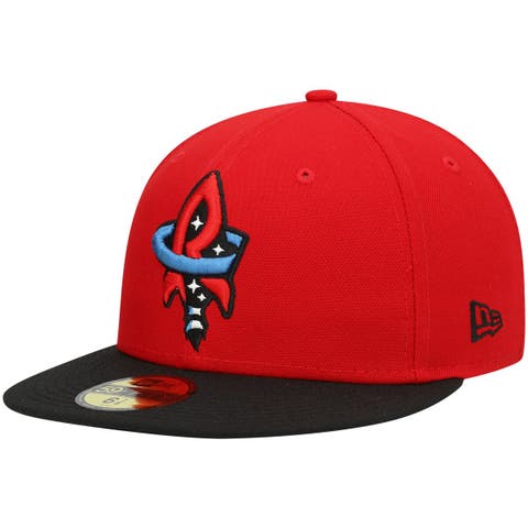 Men's New Era Red Buffalo Bisons Alternate 1 Authentic Collection 59FIFTY  Fitted Hat
