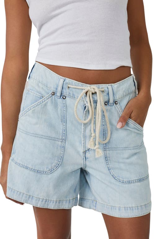 Free People Second Chances Pull-On Shorts in Moonstone