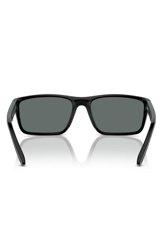 Shop Scuderia Ferrari X  59mm Rectangular Sunglasses In Black