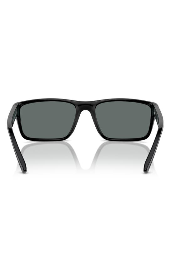 Scuderia Ferrari X 59mm Rectangular Sunglasses In Black