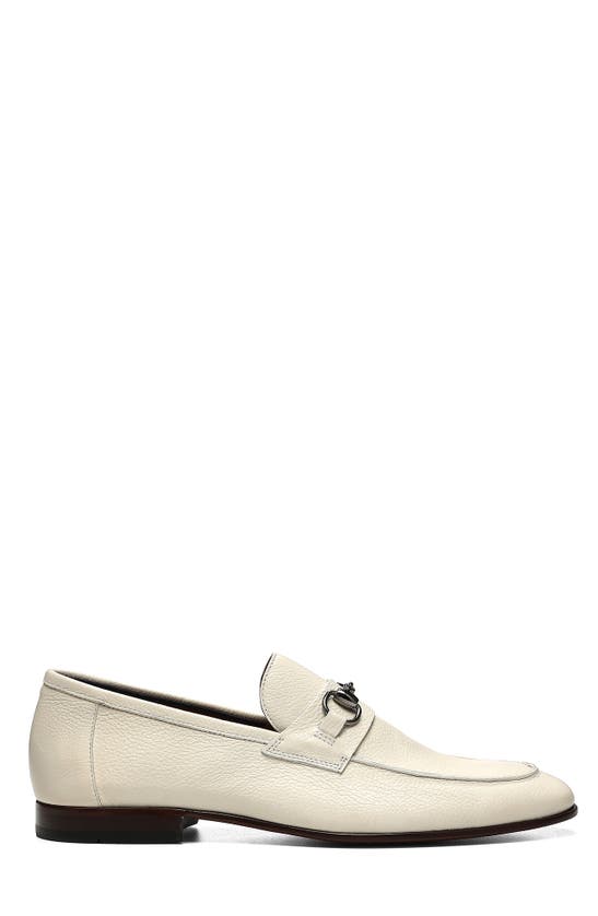 Shop Donald Pliner Ted Bit Loafer In Offw-off White