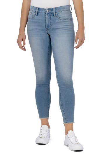 Lucky Brand Ava Mid Rise Skinny Jeans In Maja Fray