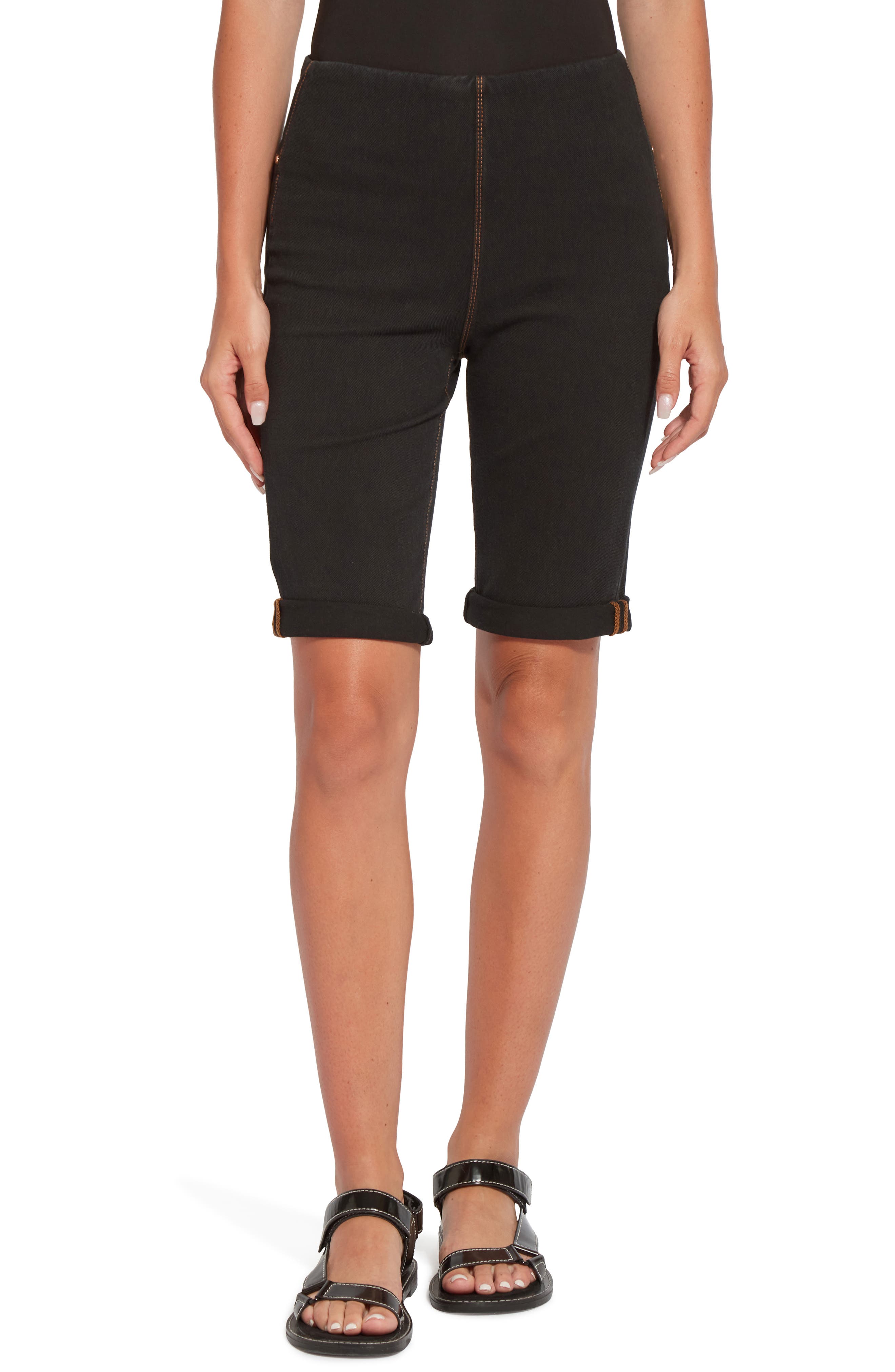 Lyssé Stretch Denim Boyfriend Shorts 