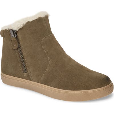 Gentle Souls By Kenneth Cole Carter Genuine Shearling Lined Bootie- Green