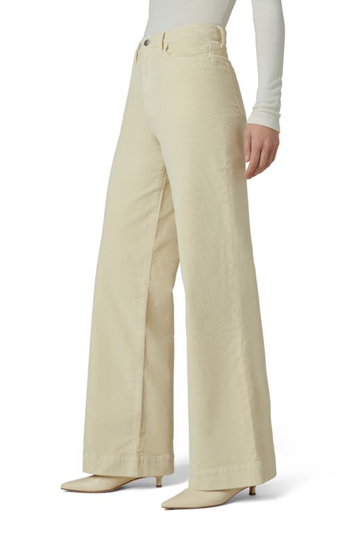 Shop Joe's The Mia High Waist Wide Leg Corduroy Jeans In Creme Brulee