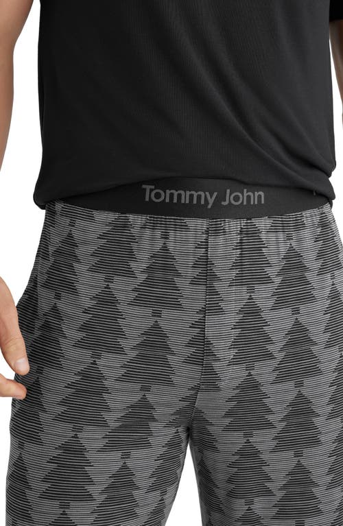 Shop Tommy John Second Skin Pajama Pants In Grey Pine Treeline