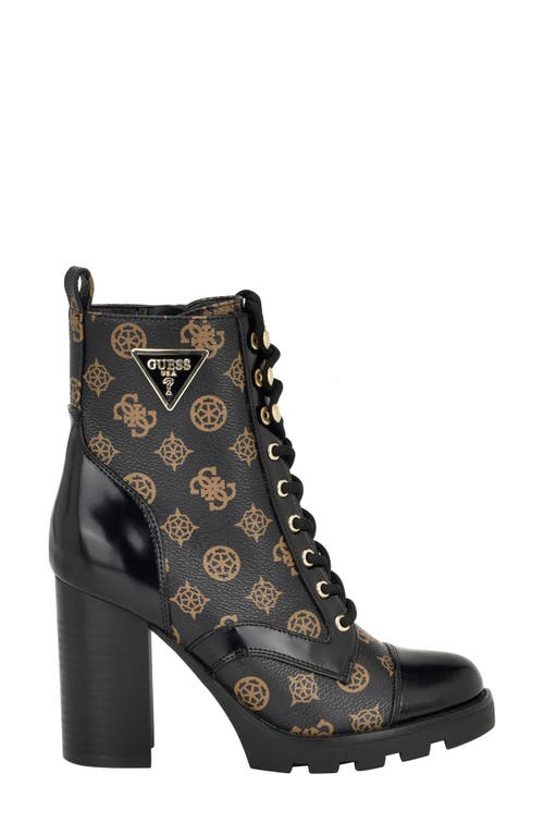 Guess Neadyn Lace-up Bootie In Black 2
