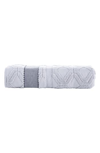 Brooks Brothers Large Square Cotton Towel In Silver