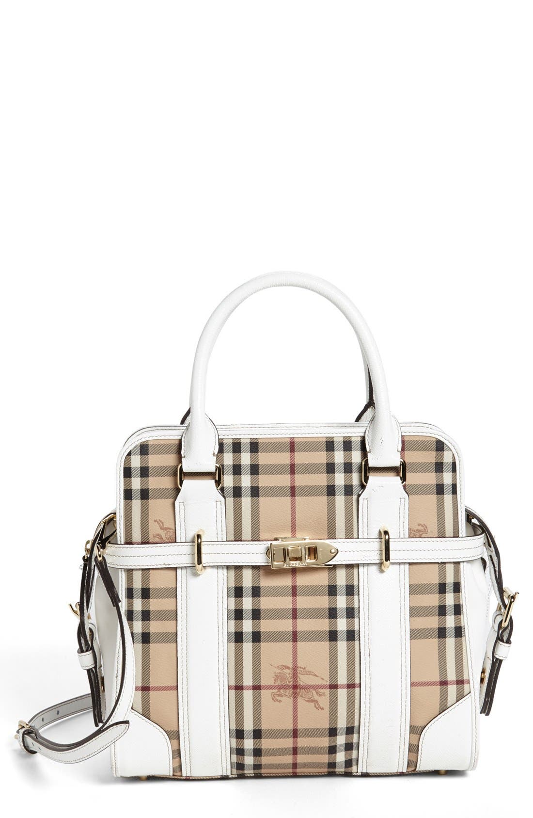 Burberry 'Haymarket Check Minford' Satchel Nordstrom