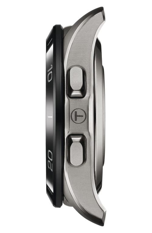 Tissot T-touch Connect Sport Solar Smart Bracelet Watch, 43.75mm In Silver
