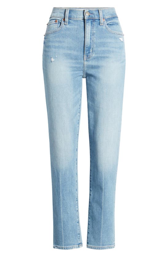 Shop Daze Daily Driver High Waist Crop Slim Fit Jeans In Clarity Vintage