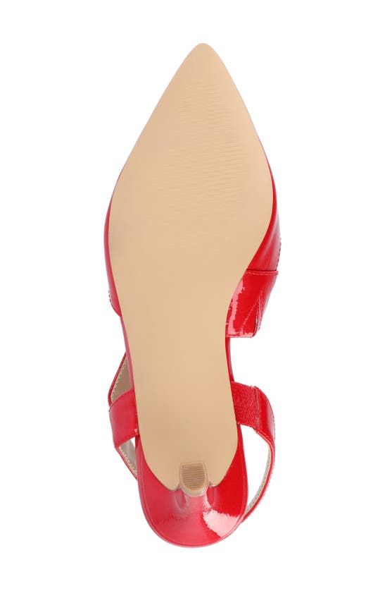 Journee Collection Scarlett Pointed Toe Pump In Red