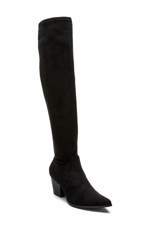 Matisse Broadway Pointed Toe Over the Knee Boot in Black