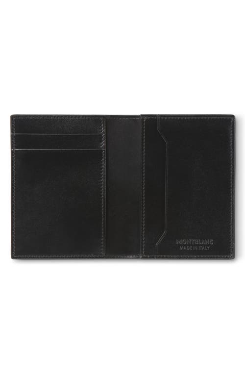 Shop Montblanc Meisterstück Leather Card Case In Black