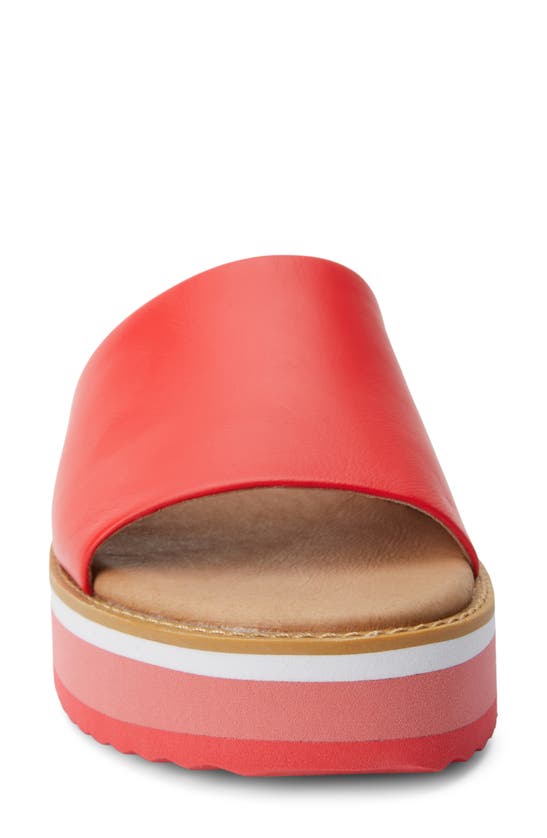 Shop Matisse Jackie Platform Slide Sandal In Red