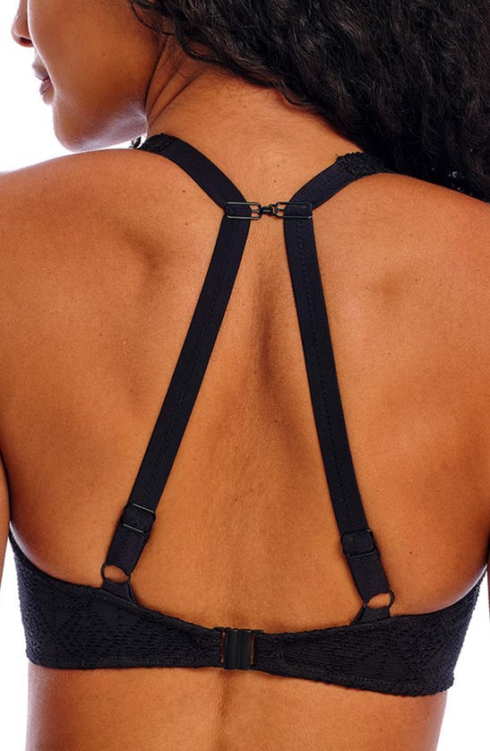 Shop Freya Nomad Nights Underwire Bikini Top In Black (blk)