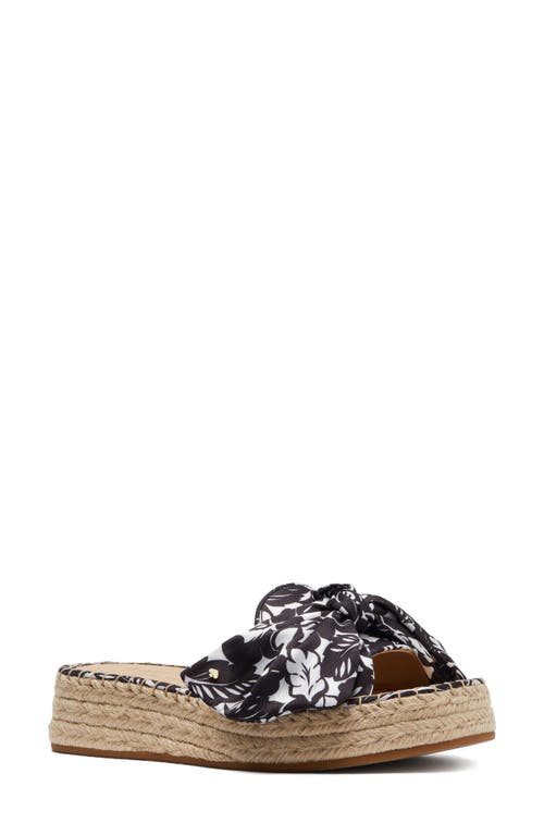 Kate Spade New York lucie espadrille platform slide sandal Black at Nordstrom,