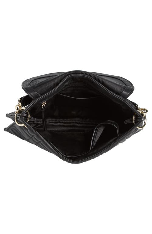 Shop Vince Camuto Barb Leather Crossbody In Black