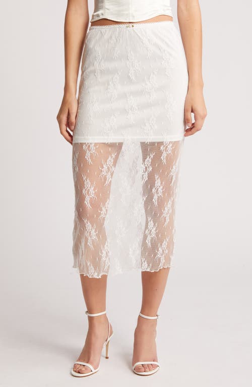 All Favor Semisheer Lace Skirt at Nordstrom,
