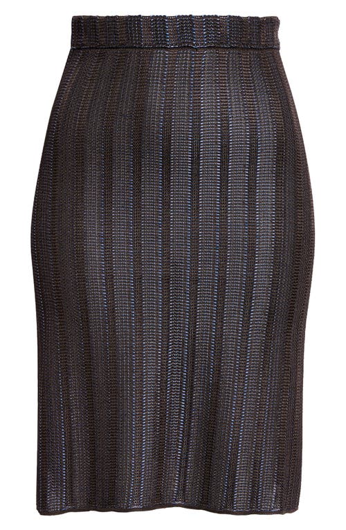 FERRAGAMO FERRAGAMO STRIPE JACQUARD KNIT SKIRT 