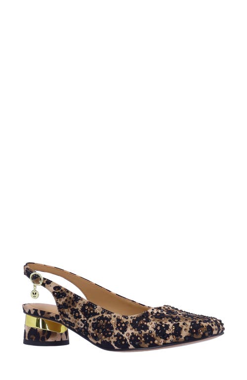 Baline Slingback Pump in Brown/Black