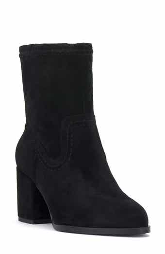 Vince camuto jannie suede ankle bootie on sale
