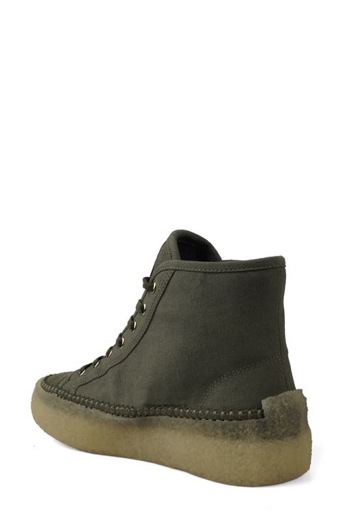 Artisan Crafted By Zigi Camena High Top Sneaker In Olive Canvas
