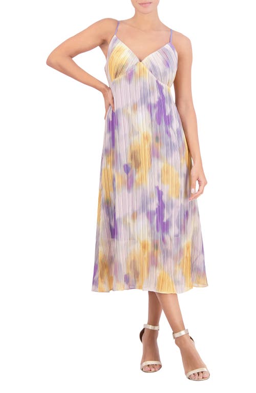 Shop Bcbg New York Plissé Sleeveless Maxi Dress In Tie Dye