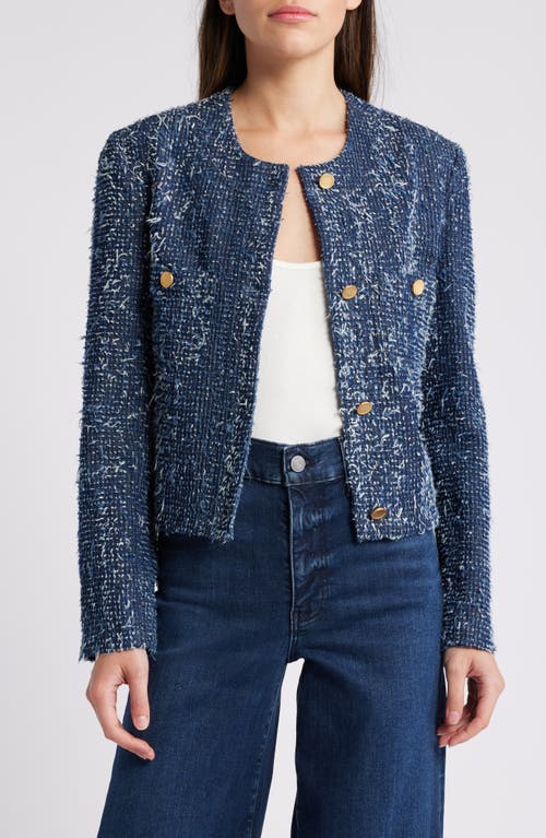 Shop Frame Denim Bouclé Jacket In Magic