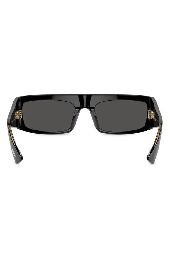 Shop Oliver Peoples X Khaite 1979c 56mm Rectangular Sunglasses In Black