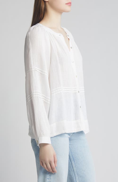 RAILS RAILS FRANCES LINEN BLEND BUTTON-UP SHIRT