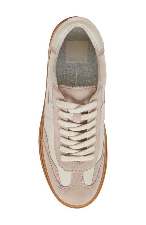 Shop Dolce Vita Notice X Platform Sneaker In Ivory Multi Suede