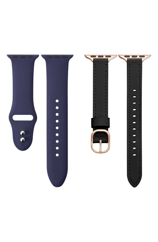 The Posh Tech Assorted 2-pack Apple Watch® Watchbands In Blue