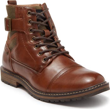 Steve madden radon cap toe leather boot sale