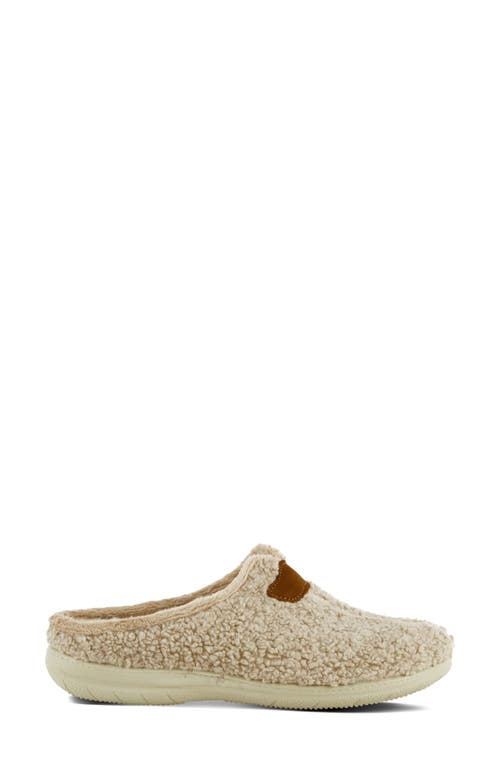 Shop Flexus By Spring Step Paddington Faux Shearling Slipper In Light Tan