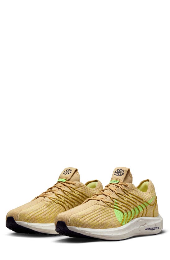Shop Nike Pegasus Turbo Next Nature Running Shoe In Sesame/ Lime/ Gold/ Bronzine