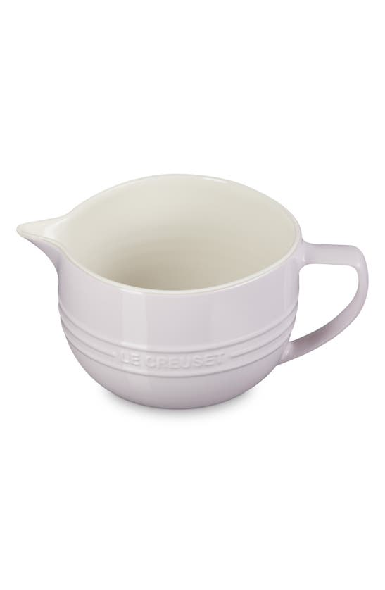 Shop Le Creuset Signature Stoneware Batter Bowl In Shallot