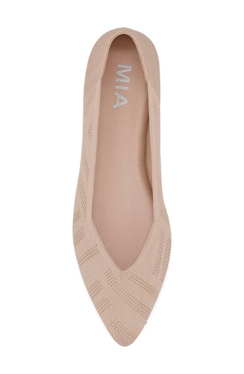 Shop Mia Kerri Pointed Toe Flat In Oatmeal